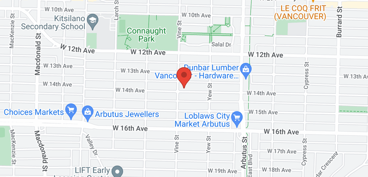 map of 2275-2277 W 14TH AVENUE